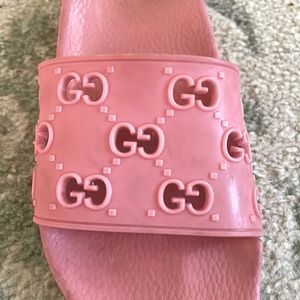 Gucci Pink Pool Slides
